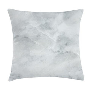 White Marble Throw Pillow